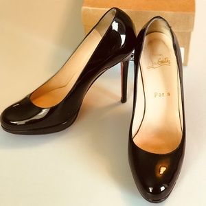 Christian Louboutin Black Simple Pumps